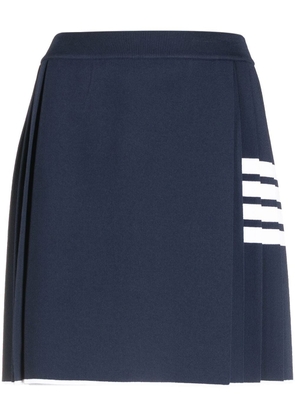 Thom Browne 4-Bar pleated mini skirt - Blue