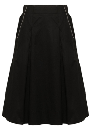 Peserico poplin midi skirt - Black