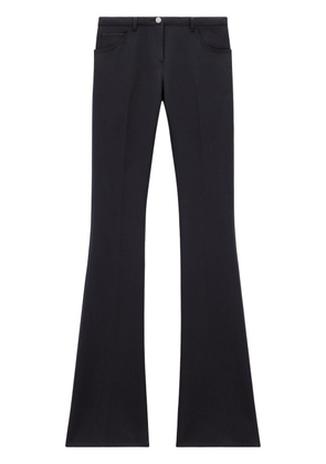 Courrèges Relax twill bootcut trousers - Black