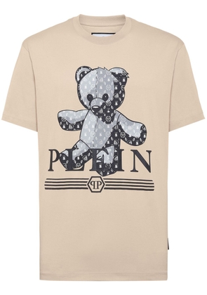 Philipp Plein Teddy Bear cotton T-shirt - Neutrals