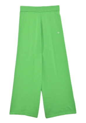 Chinti & Parker cropped wide-leg track pants - Green