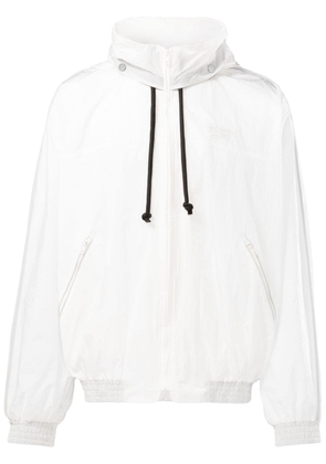 Reebok LTD logo-embroidered hooded jacket - White