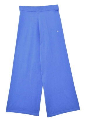 Chinti & Parker cropped wide-leg track pants - Blue