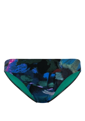 Paul Smith Floral Collage-print bikini bottoms - Blue