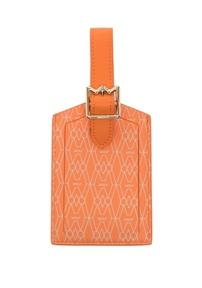 WOLF logo-print luggage tag - Orange