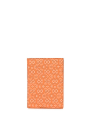 WOLF logo print bi-fold card wallet - Orange