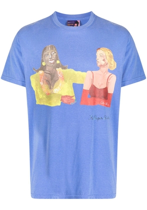 KidSuper Reunion illustration-print cotton T-shirt - Blue