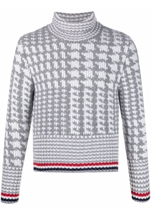 Thom Browne Prince of Wales cashmere sweater - Grey