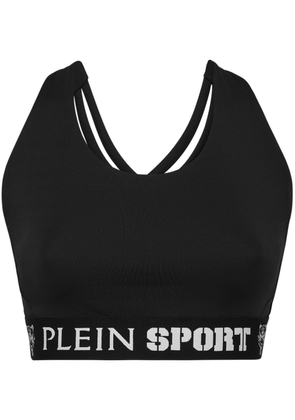Plein Sport tapered jersey track pants - Black