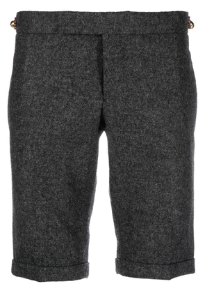 Thom Browne side-stripe tailored shorts - Grey