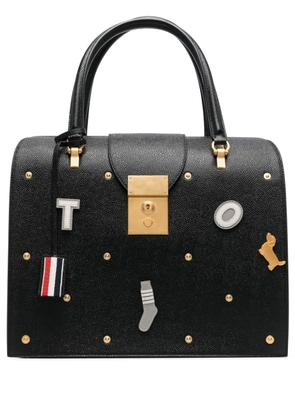 Thom Browne Mrs.Thom pebble-texture tote bag - Black
