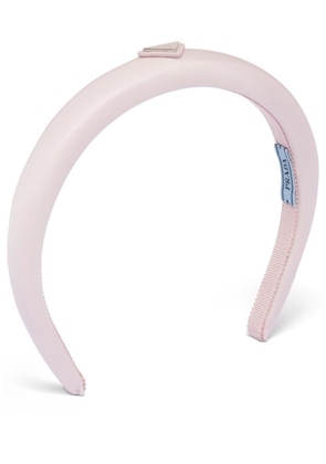 Prada Re-Nylon triangle-logo headband - Pink