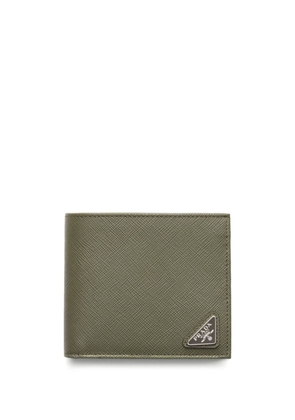 Prada Saffiano leather bi-fold wallet - Green
