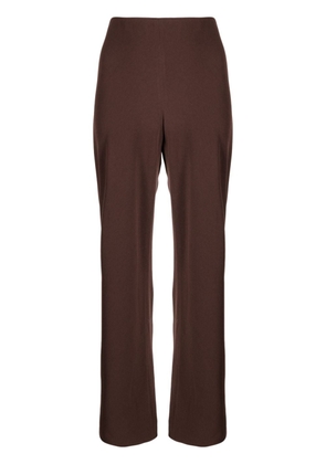 Vince high-waist straight-leg trousers - Brown