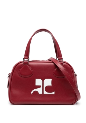 Courrèges Reediton leather tote bag - Red