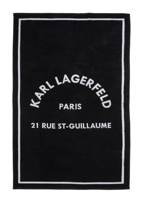 Karl Lagerfeld Rue St-Guillaume beach towel - Black
