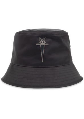 Rick Owens X Champion logo-patch bucket hat - Black