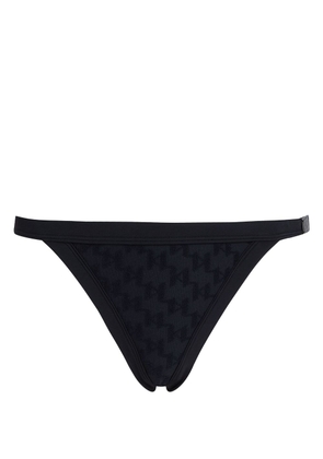 Karl Lagerfeld KL monogram bikini bottoms - Black