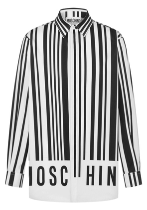 Moschino barcode-print poplin shirts - White