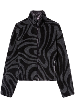 PUCCI Marmo-print fleece jacket - Black