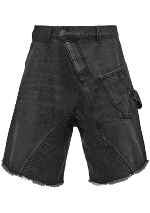 JW Anderson deconstructed denim shorts - Grey