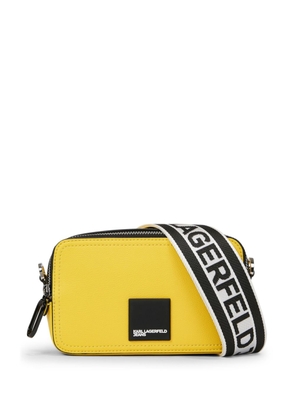 Karl Lagerfeld Jeans logo-appliquéd camera bag - Yellow