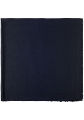 Prada geometric-jacquard scarf - Blue