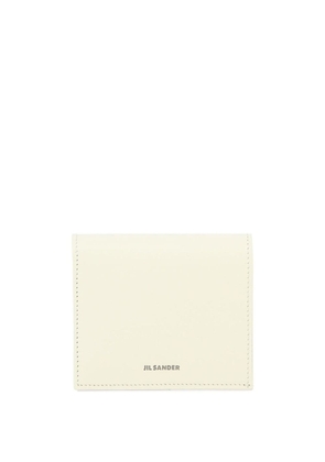 Jil Sander logo-print leather wallet - White