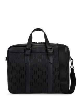 Karl Lagerfeld K/Etch logo-jacquard briefcase - Black