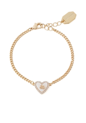 Karl Lagerfeld Autograph Heart bracelet - Gold