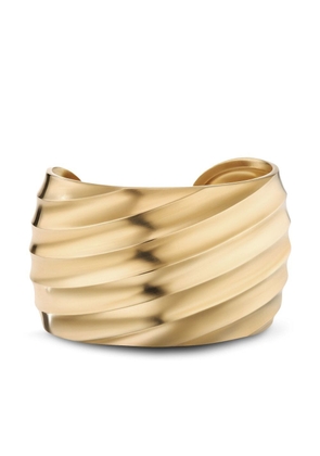David Yurman 18kt recycled yellow gold 41mm Cable Edge cuff bracelet