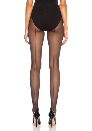 Wolford Individual 10 Back Seam Polyamide-Blend Tights in Black - Black. Size XS (also in ).