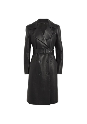 Sportmax Nappa Leather Giostra Trench Coat