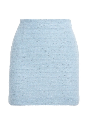 Alessandra Rich Tweed Sequin-Embellished Skirt
