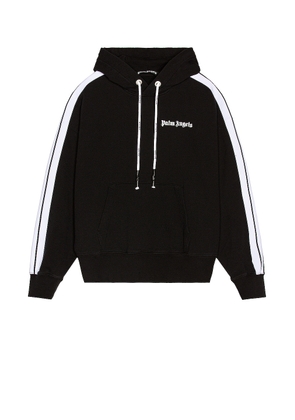 Palm Angels Fleece Track Hoodie in Black - Black. Size M (also in ).