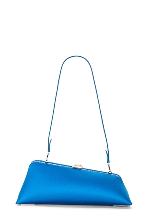 THE ATTICO Long Night Clutch in Turquoise - Teal. Size all.