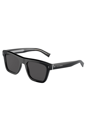 Dolce and Gabbana Dark Grey Square Mens Sunglasses DG4420F 501/87 52