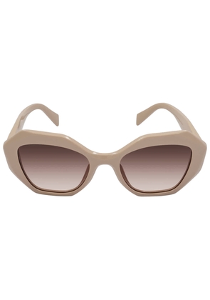 Prada Brown Gradient Irregular Ladies Sunglasses PR 16WS VYJ0A6 53