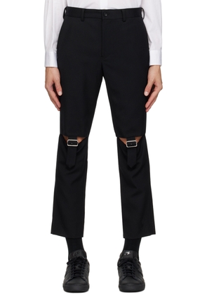 Black Comme des Garçons Black Cutout Trousers