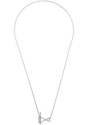 AMI Paris Silver Ami de Caur 2 In 1 Chain Necklace