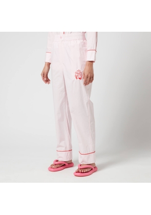 Ganni Women's Cotton Poplin Pyjama Trousers - Cherry Blossom - EU36/UK8