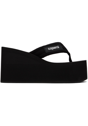 Coperni Black Wedge Sandals
