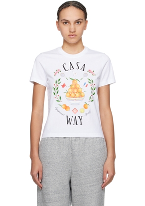 Casablanca White 'Casa Way' T-Shirt