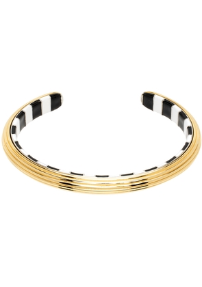 AMI Paris Gold Lineami Open Cuff Bracelet