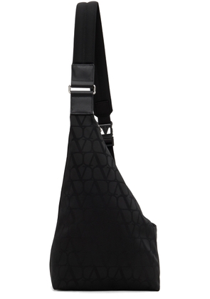 Valentino Garavani Black Toile Iconographe Bag