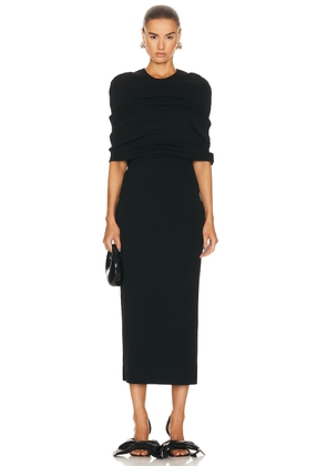 loewe Loewe Cape Dress in Black - Black. Size 34 (also in ).