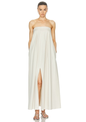 Rohe Strapless Volume Dress in Sand - Beige. Size 36 (also in ).