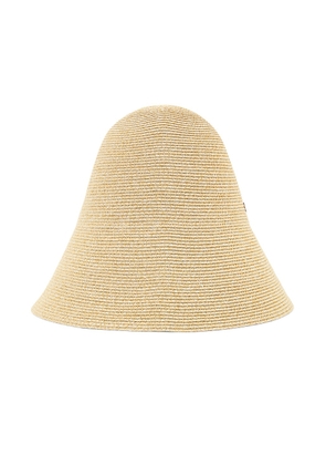 Toteme Woven Paper Blend Straw Hat in Creme - Beige. Size all.