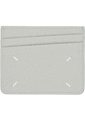Maison Margiela Gray Four Stitches Card Holder
