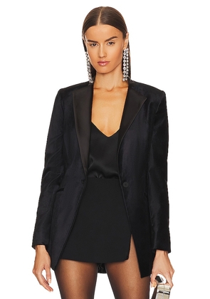 ALLSAINTS Sofia Velvet Blazer in Black. Size 6.